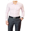 Kvalitet langermet skjorte - slim fit i lyse rosa