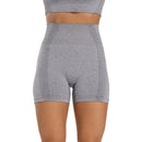 High waisted sexy biker shorts i grå