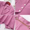 2 delt elegant dress i laventer rosa